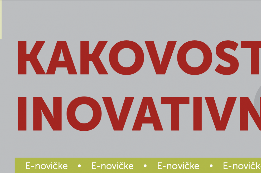 Na sliki je naslovnica novičk kakovost in inovativnost 2/2022