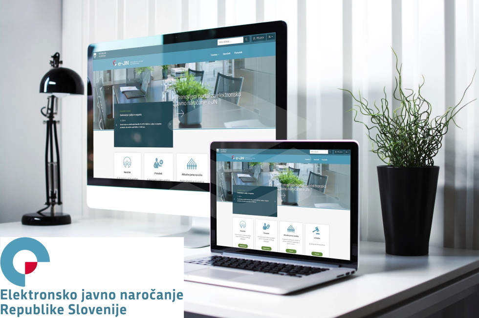 zaslonski prikaz vstopne strani v portal