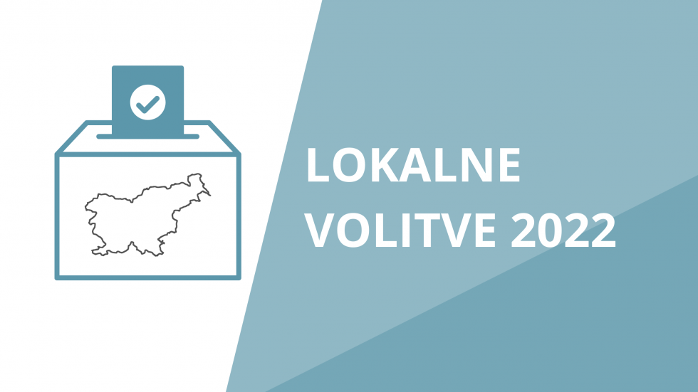 volilna skrinjica in napis Lokalne volitve 2022