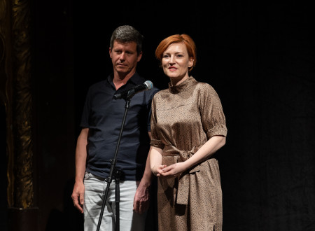 Ministrica za kulturo dr. Asta Vrečko in državni sekretar Matevž Vidmar Čelik v nagovoru