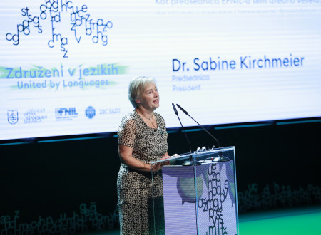 Predsednica združenja EFNIL dr. Sabine Kirchmeier v nagovoru