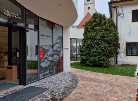 Zunanjost Valvasorjeve knjižnice Krško