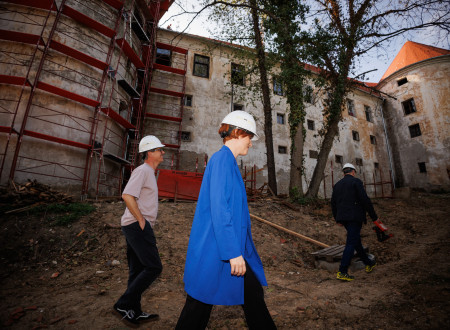 Ministrica in državni sekretar si od zunaj ogledujeta Šrajbarski turn