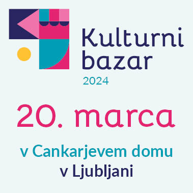 Infografika: Kulturni bazar, 20. marec 2024 v Cankarjevem domu v Ljubljani