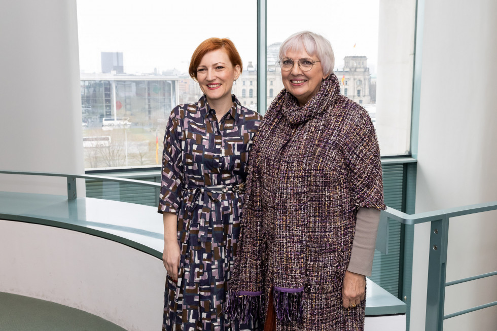 Slovenian and German Ministers of Culture, Dr Asta Vrečko and Claudia Roth
