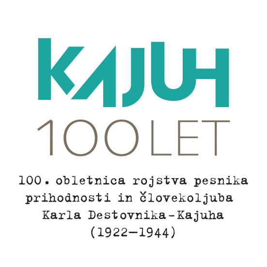 Logotip ob 100. obletnici rojstva pesnika Karla Destovnika - Kajuha (1922– 2022) /