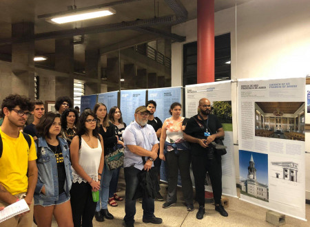 The exhibition at the Faculty of Architecture and Urbanism in Belo Horizonte in Brazil.