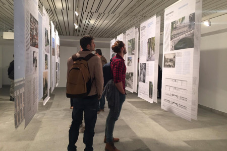 Exhibition visitors at the Polytechnic University of Valencia