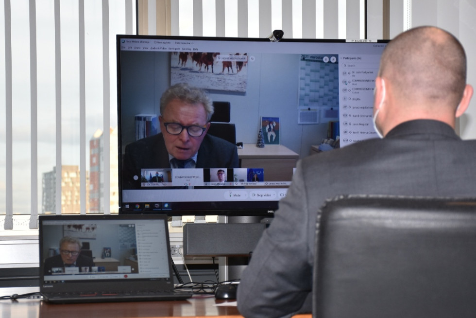 Minister dr. Podgoršek and  EU Commissioner Wojciechowski