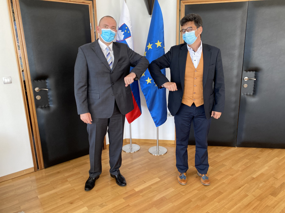 Minister dr. Podgoršek in varuh Peter Svetina