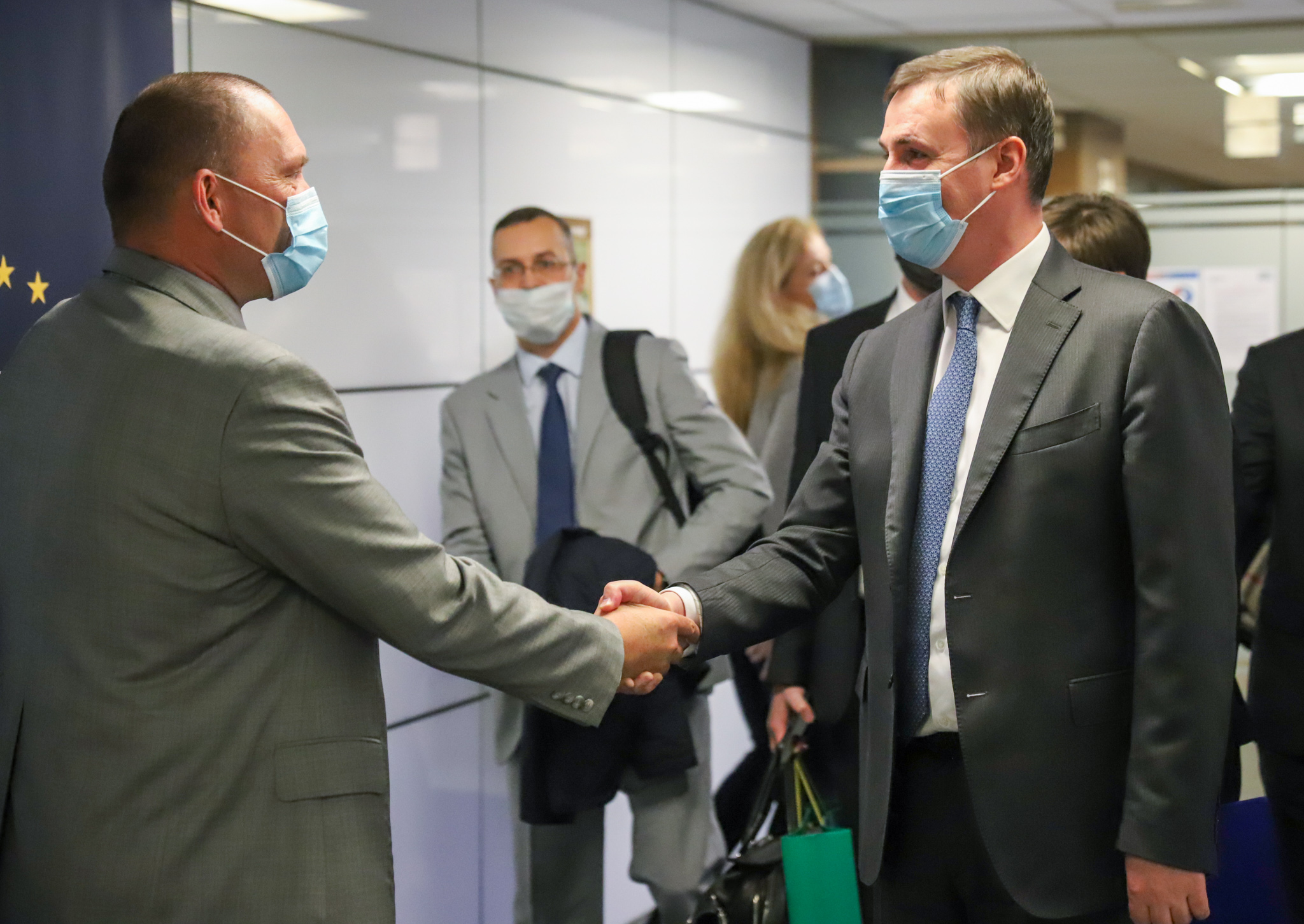 Minister Jo e Podgor ek Z Ruskim Kolegom Dmitrijem Patru evim O 