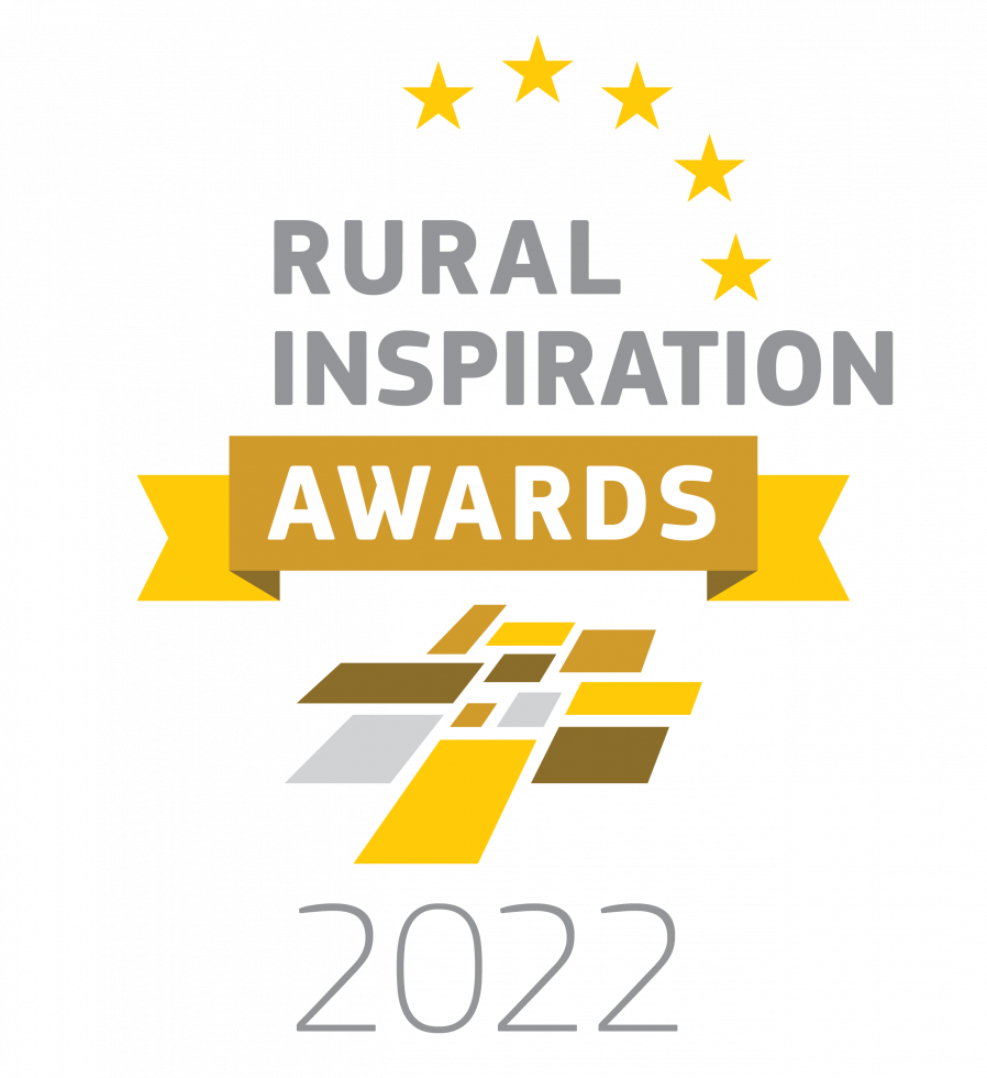 Uradni logotip Nagrade za navdihujoče podeželske projekte.