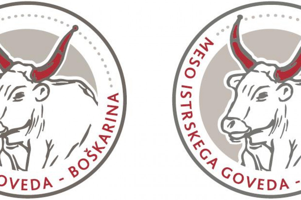 The logo of the meat of Istrian cattle – the Boškarin cattle