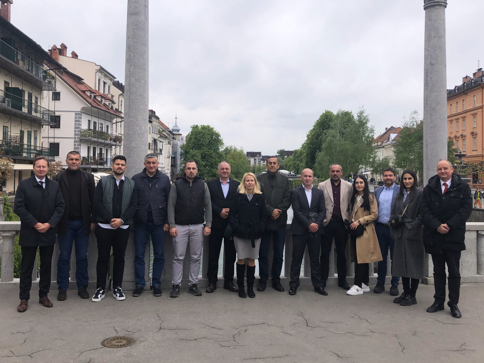 Members of the delagation are visiting Ljubljana. 