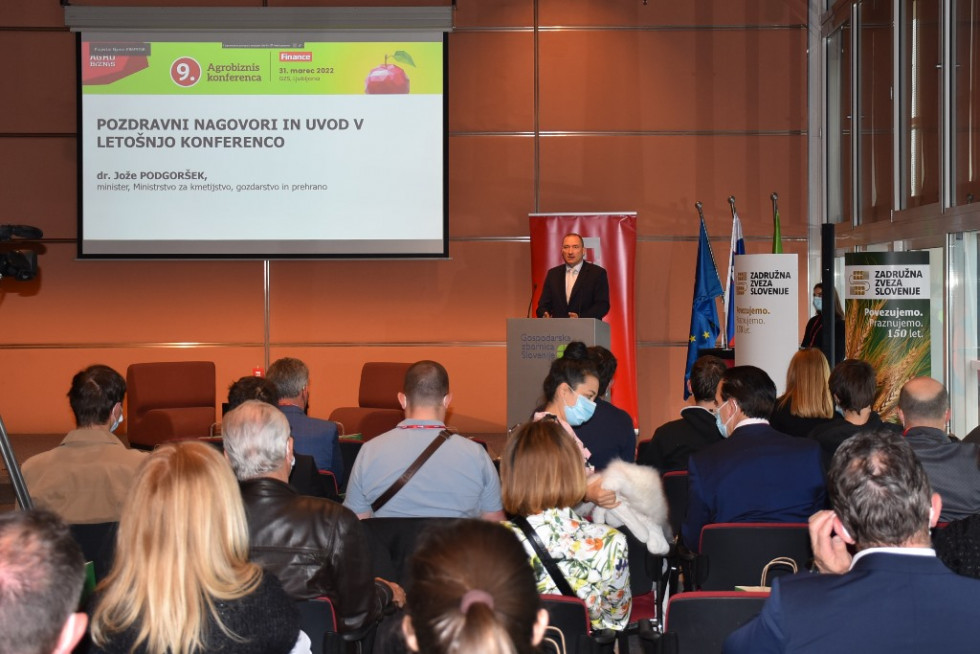 Minister Podgoršek na 9. Agrobiznis konferenci