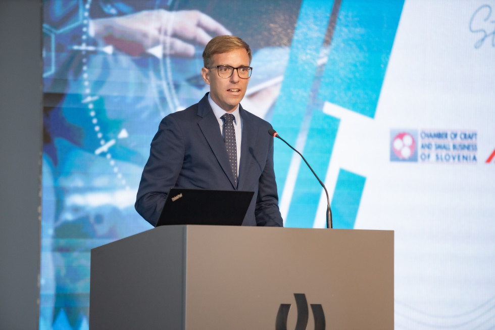 State Secretary mag. Marko Koprivc was the keynote speaker at the Connect2Slovenia International Business Meeting, which took place during MOS in Celje 