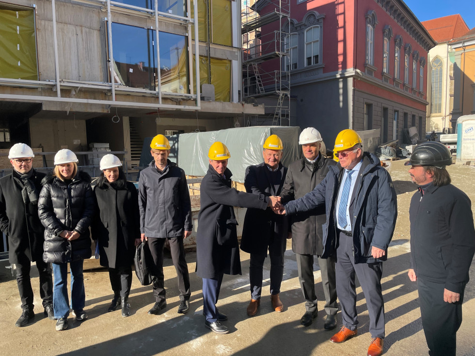 Ogled gradbišča projekta Centra Rotovž v Mariboru