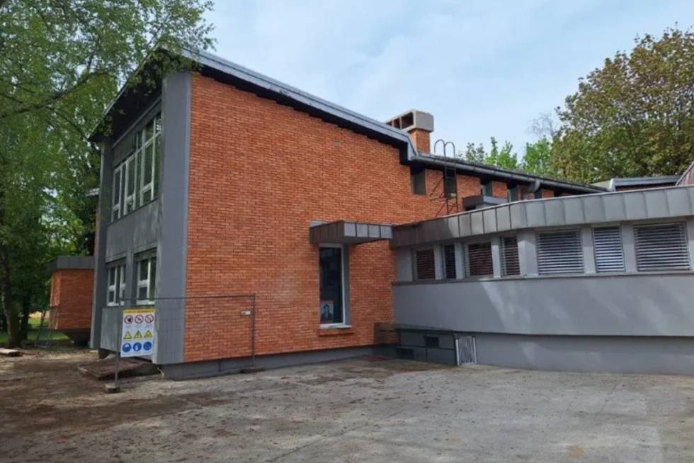 The building of the former commercial school in Kranj