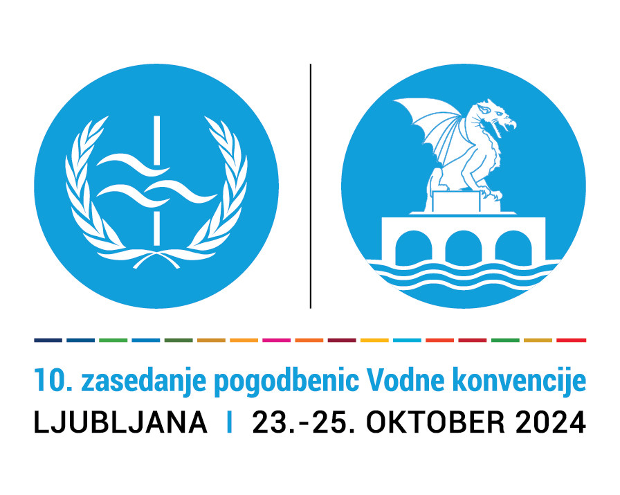 logotip 10. zasedanja vodne konvencije v Ljubljani
