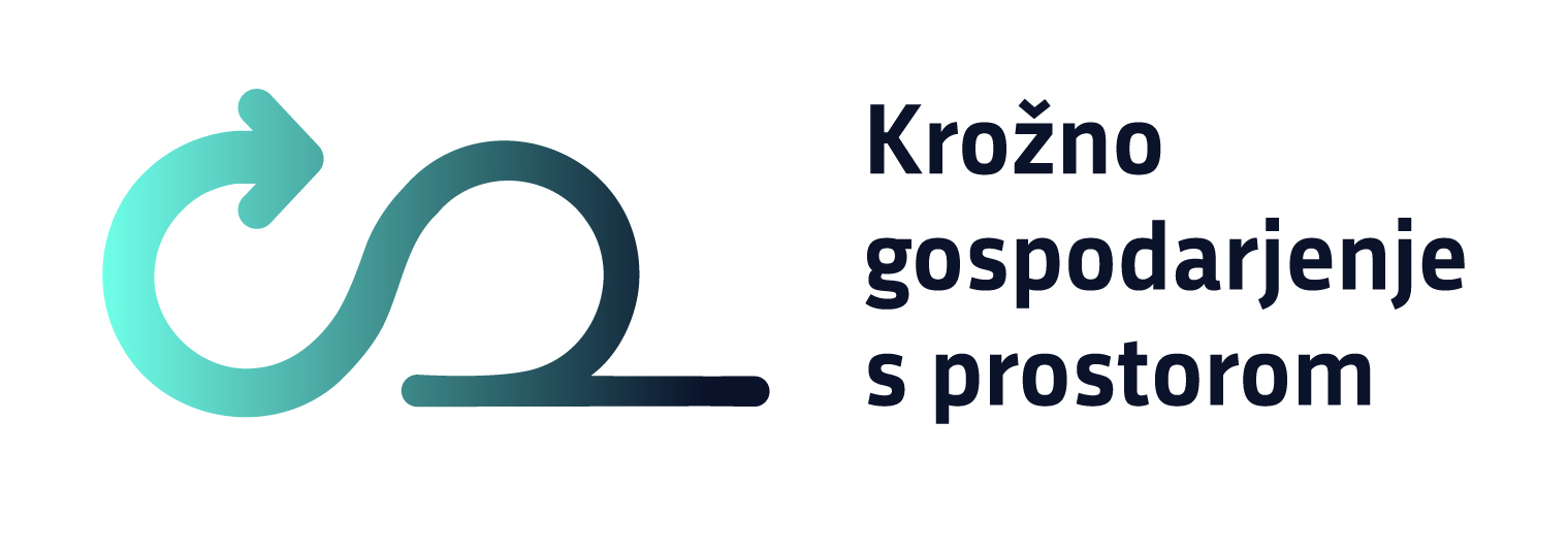 Logotip projekta Krožno gospodarjenje s prostorom