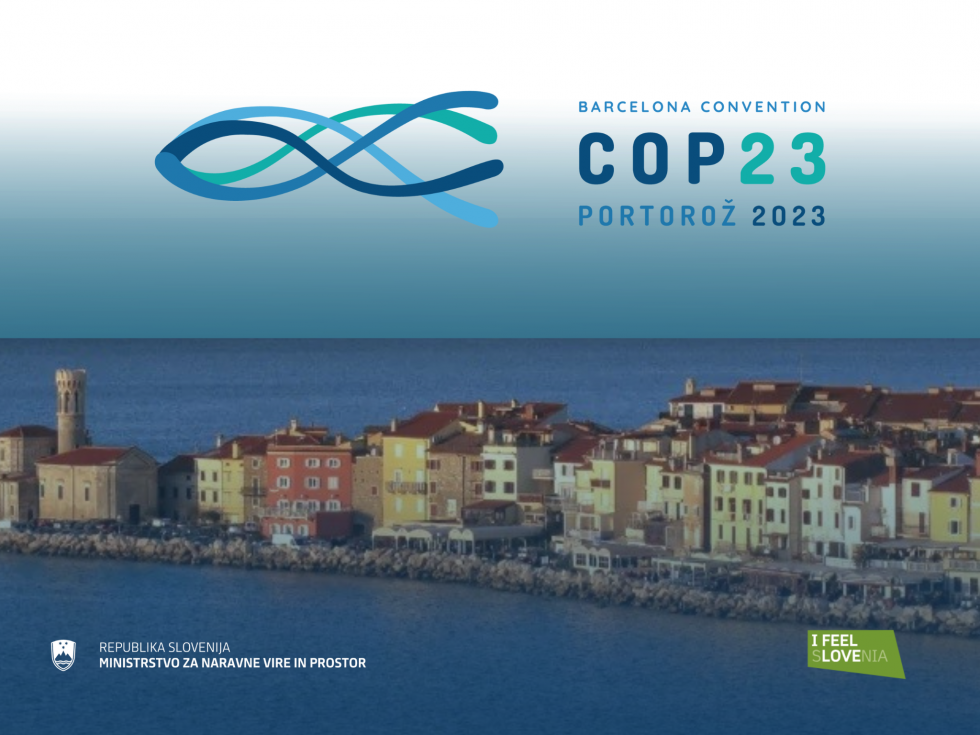 logotip Barcelonska konvencija COP 23 Portorož 2023