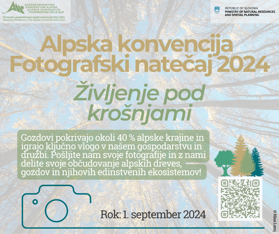 grafični prikaz povabila na natečaj z osnovnimi podatki za prijavo