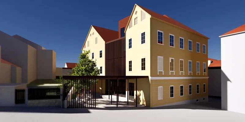 Vizualizacija rekonstrukcije Narodnega doma