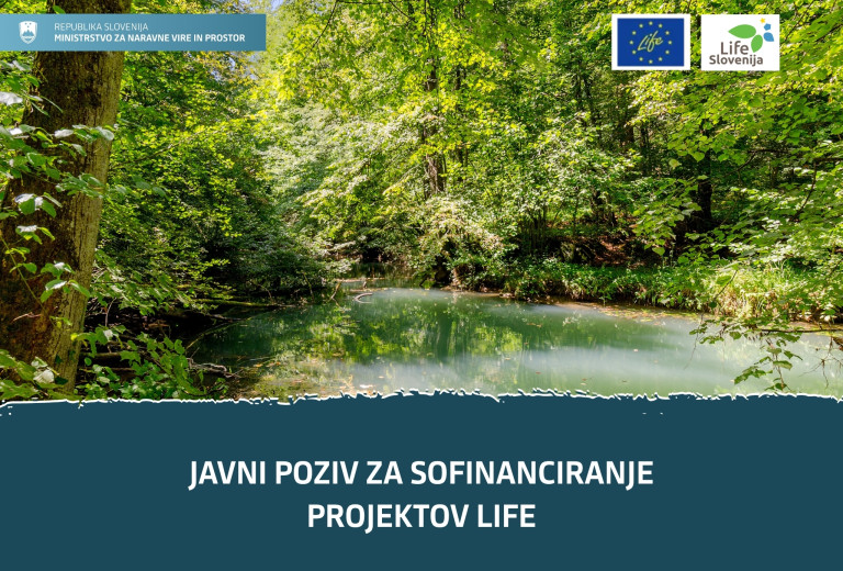 Javni poziv za sofinanciranje projektov LIFE na področju narave in biotske raznovrstnosti