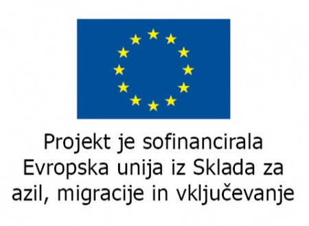 Emblem o sofinanciranju projekta EU iz sklada za azil, migracije in vključevanje
