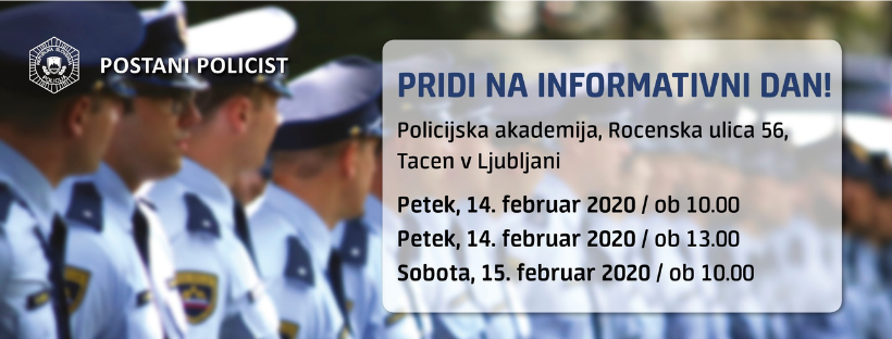 Poziv na informativni dan v Policijski akademiji