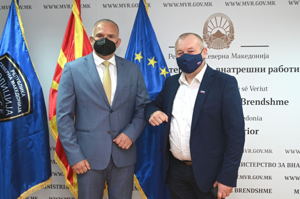 Državni sekretar Franc Kangler in direktor makedonske policije Sašo Tasevski
