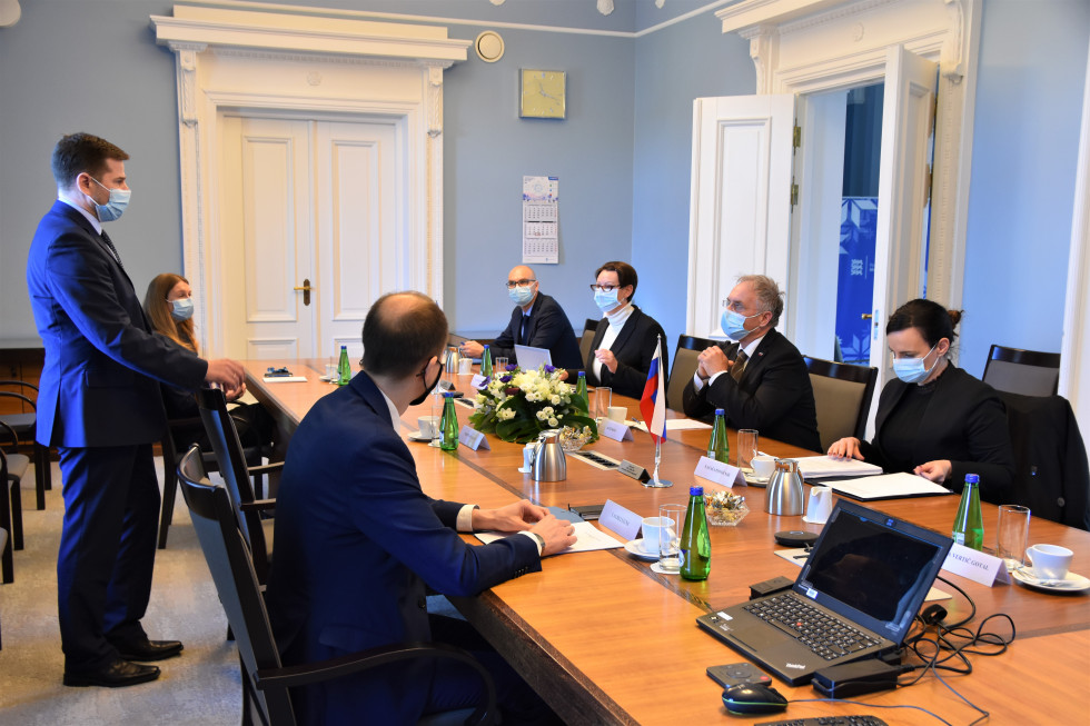 Delegaciji slovenskega in estonskega notranjega ministrstva na sestanku