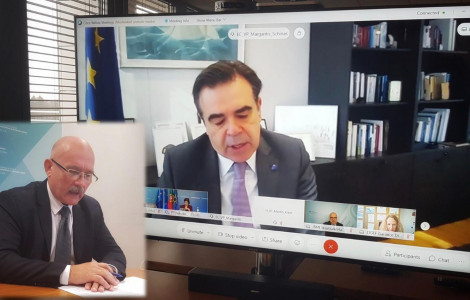 Državni sekretar dr. Božo Predalič na videokonferenčnem zasedanju o vključevanju (State Secretary Dr Božo Predalič joined an informal ministerial video conference on integration and the impact of the pandemic on the access of migrants to the labour markets)