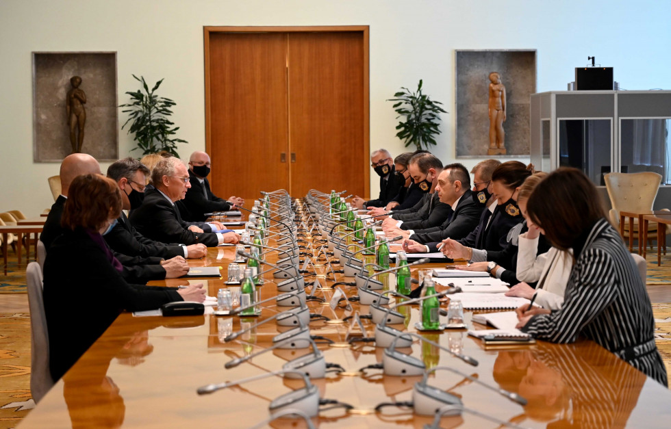 Delegaciji slovenskega in srbskega notranjega ministrstva na sestanku