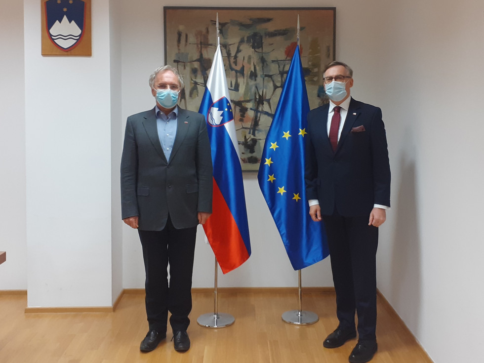 Srečanje notranjega ministra s poljskim veleposlanikom