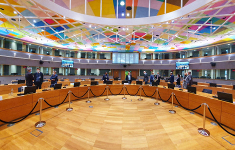Sestanek v sklopu medinstitucionalnih pogajanj o reviziji mandata agencije Europol (Photo of the meeting room)