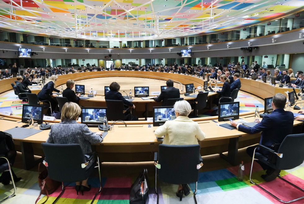 Izredno zasedanje Sveta za pravosodje in notranje zadeve, pogled na razpravno dvorano