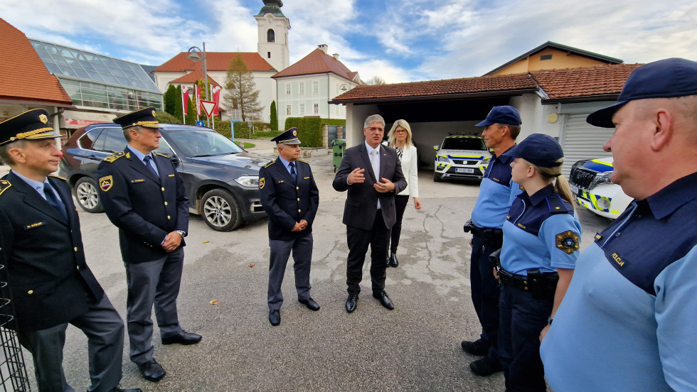Obisk ministra na Policijski postaji Mozirje