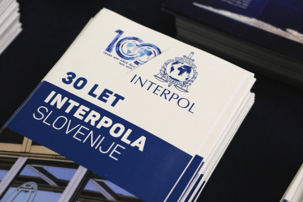 Naslovnica publikacije z naslovom 30 let Interpola Slovenije. Belo morda brošura.