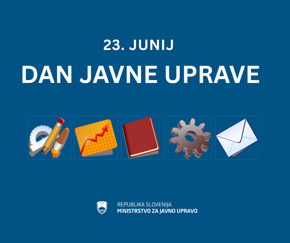23. junij - dan javne uprave (simbolična grafika)