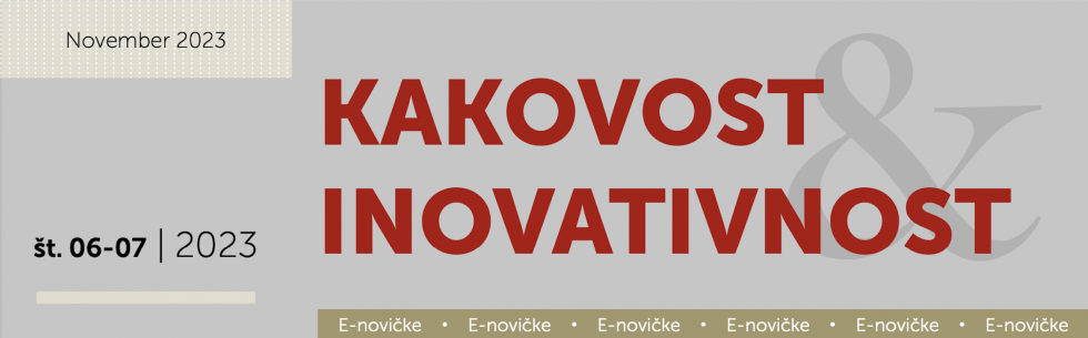 Navičke Kakovost in inovativnost, številki 6 in 7, leto 2023