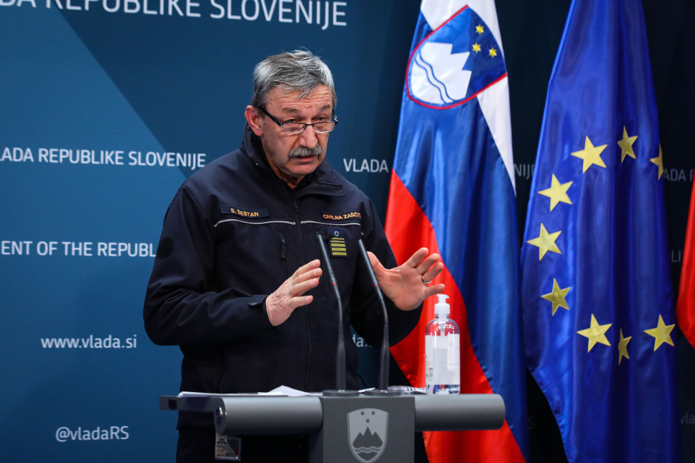 Poveljnik Civilne zaščite Republike Slovenije Srečko Šestan