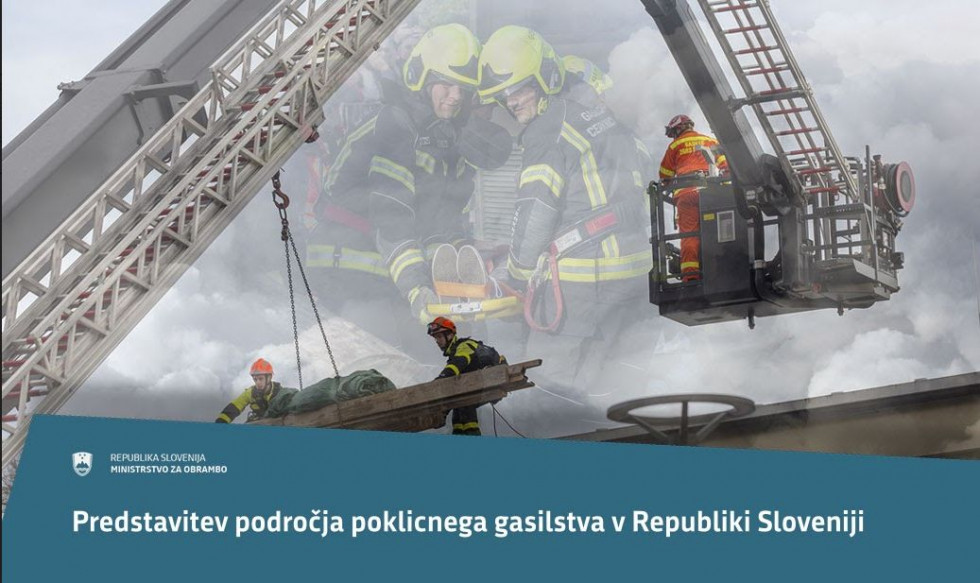 Infografika - poklicno gasilstvo v Republiki Sloveniji