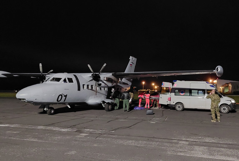 Two wounded from Ukraine arrive in Slovenia for treatment