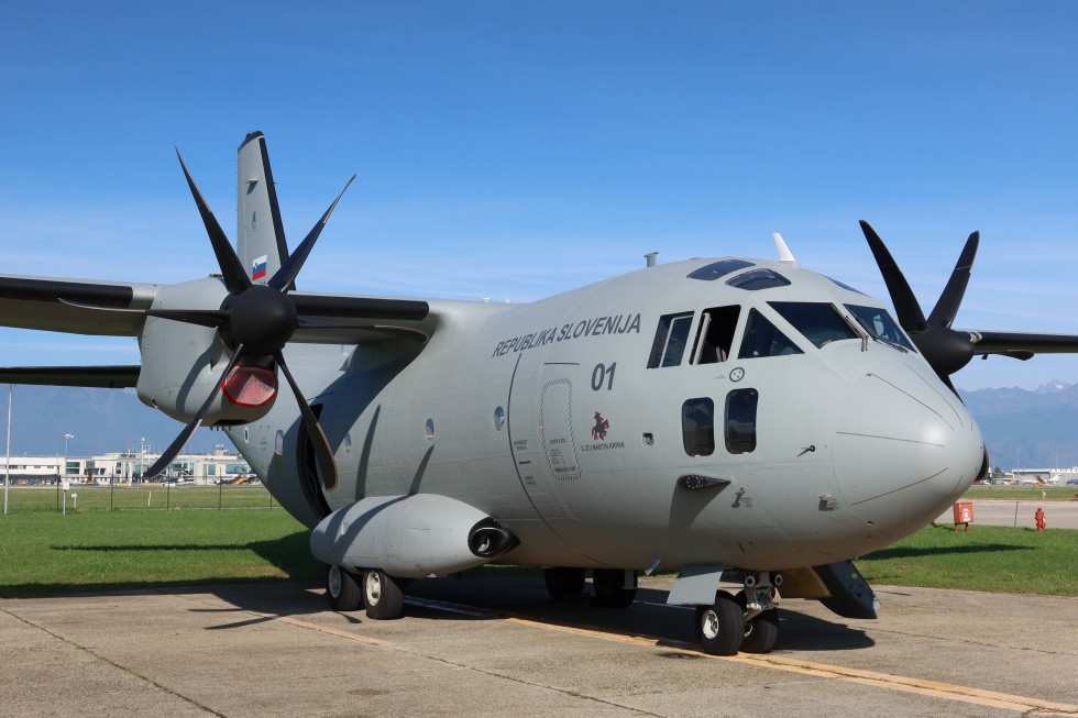 Spartan aircraft on the airport runway