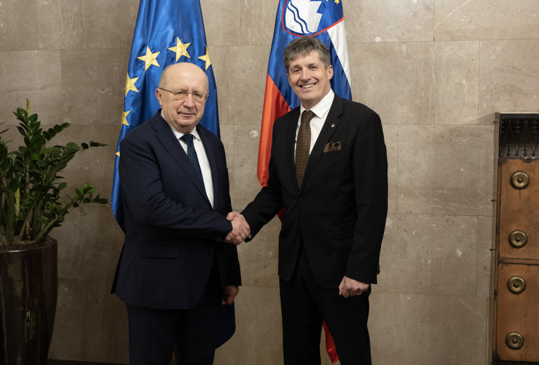 Obisk evropskega komisarja za obrambo in vesolje Andriusa Kubiliusa na Ministrstvu za obrambo