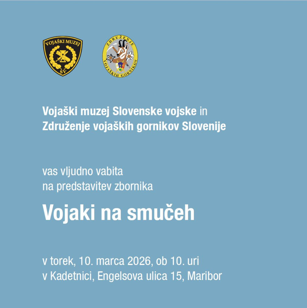 Plakat modre barve z logotipoma organizatorjev in besedilom