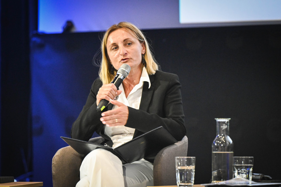 Tanja Bolte z mikrofonom
