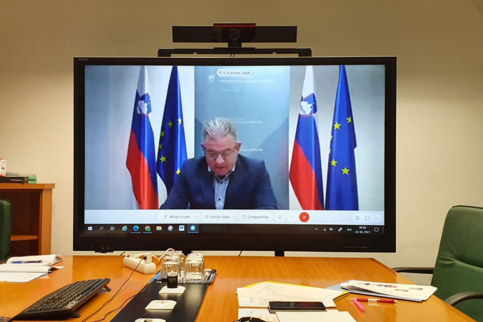 Minister Vizjak na spletnem zasedanju ministrov za okolje