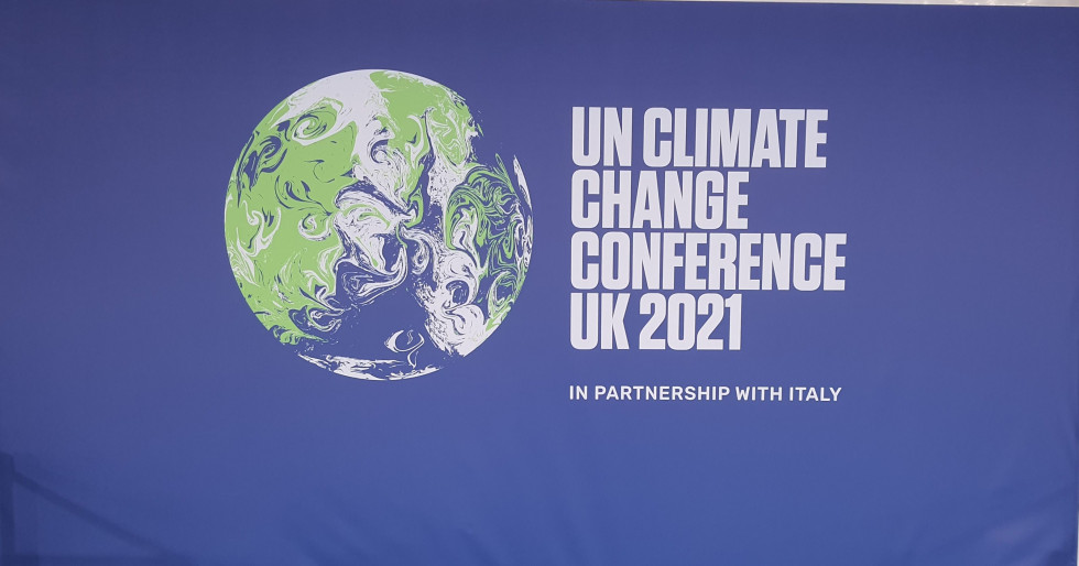 Logotip podnebne konference v Glasgowu